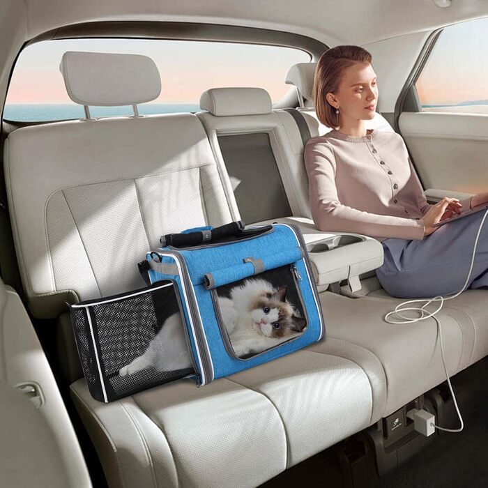 Фahrradkorb для собак: транслювальна корзина для перевезення тварин під час прогулянок та подорожей, з вентиляцією