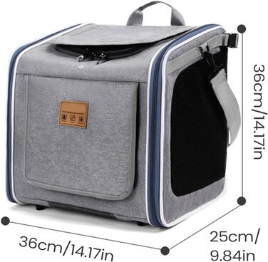 Корзина для собак Penlimly – переносний, складаний рюкзак-тримач для велосипеда, для прогулянок, подорожей, активного відпочинку, сім'ї, котів та собак