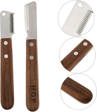 Дерев'яна щітка для видалення шерсті домашніх тварин POPETPOP - для собак, котів та інших тварин