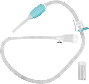 Акваріумний сифон для очищення ґрунту TERA PUMP, 3 м, ручний, BPA-free, набір 2 шт., середній розмір