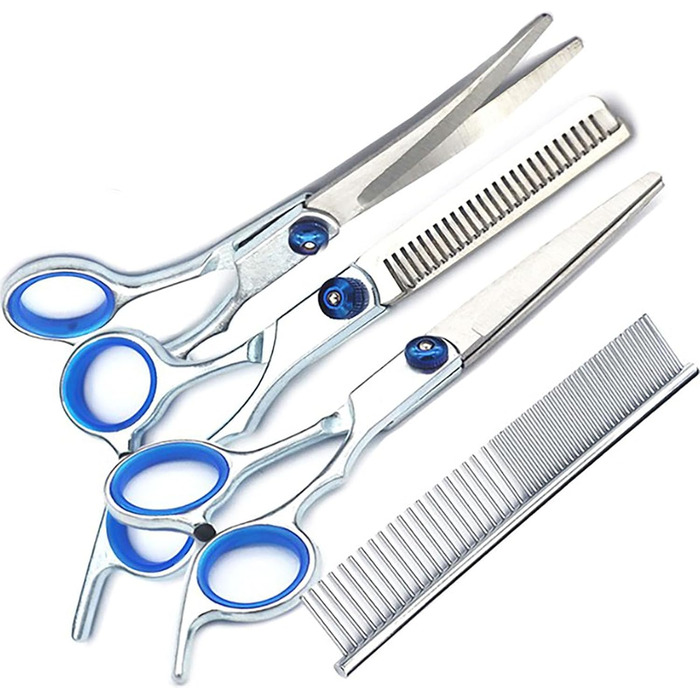 Професійний набір для стрижки тварин Asixxsix: гострі леза, ергономічний дизайн, регульовані гвинти