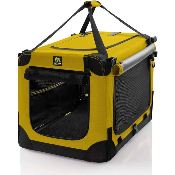 Кіньйон для собак Maelson Soft Kennel Safran Gelb, 62 см - складана переноска для собак, 62 x 41 x 41 см