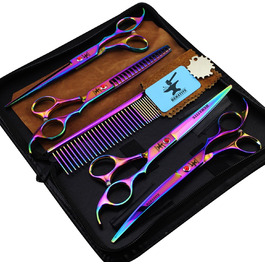 Набір для грумінгу тварин Hämatit: ножиці для грумінгу, ножиці для фінальної обробки та гребінець зі сталі