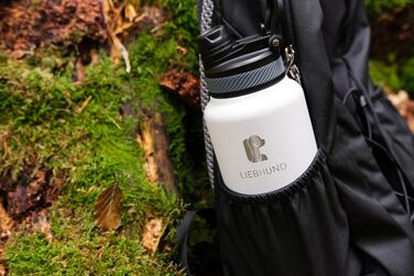 Термопляшка для собак Liebhund ThermoBott 700мл з мискою - ізольований нержавіючий сталь