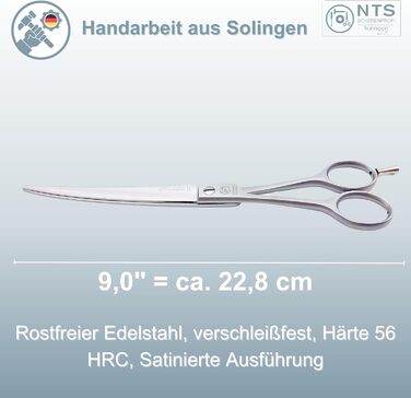 Преміум ножиці для собак NTS-Solingen, ножиці для худоби, ножиці для шерсті, ножиці для гриви, 6.0' - 9.0' (15-23 см), нержавіюча сталь, Made in Solingen Germany