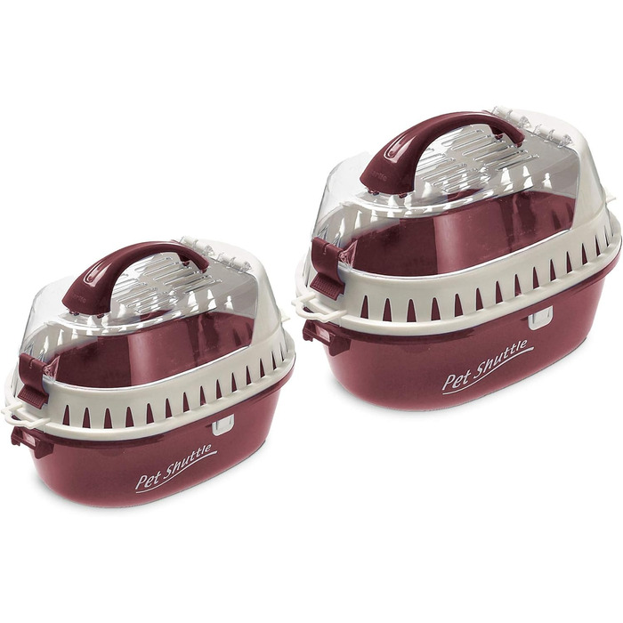 Транспортний бокс для тварин Karlie Transportbox Pet Shuttle L (червоний, 35x25x22 см)