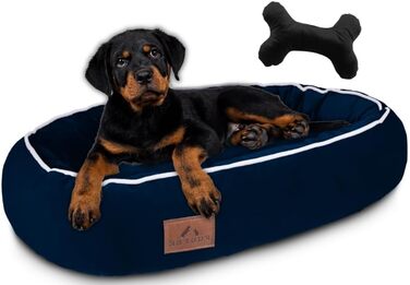 Ортопедичне ліжко для собак середніх порід 95 x 65 см Hazelnut (S 70x50 см, Чорний)