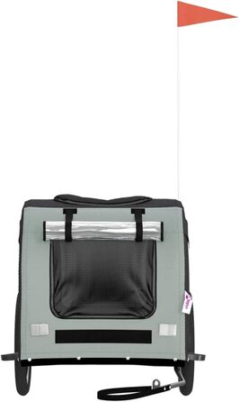 Фahrрадіаnгeр для собак Сірий та Чорний, Oxford-Gewebe & Eisen, Модель 93839