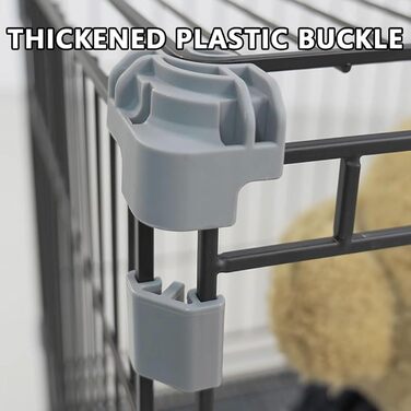 Транспортна переноска для собак, вольєр, переноска для тварин, складана, металевий каркас, 2-3 ярусна, з подвійними дверцятами, антизламна, з колесами та піддоном, легка у прибиранні (рожева, 76.5 x 48 x 61 см)