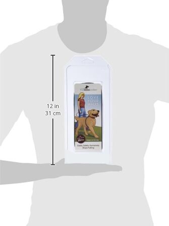 Повідок для собак The Walkie No Pull, малий, чорний, до 11,3 кг, м'який і зручний, ефективніше шлейки чи нашийника, не тягне