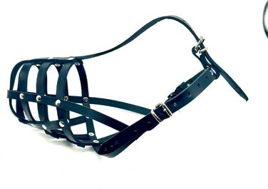 Шкіряна нашоломка для Бультер'єрів та собак з короткою мордою L&J Pets (BT0, Natural)