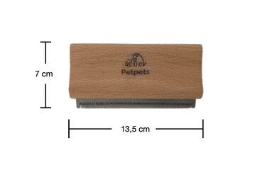 Щітка Petpets® для собак та коней: видалення підшерстка та волосся