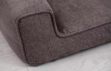 Собаче ліжко Sofi Grosse - м'яке, миється, з поліуретану, для собак середніх та маленьких порід (XXL, 130x100 см, коричневе)