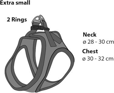 Шлейка для собак середнього розміру Flamingo Step&Go Bento (фіолетовий, XS)