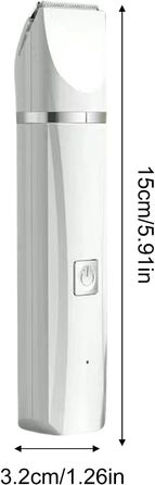 Електричний триммер для собак 4-в-1: стрижка, грумінг, догляд за кігтями та шерсті. Бездротовий, тихий, для цуценят та собак білих порід