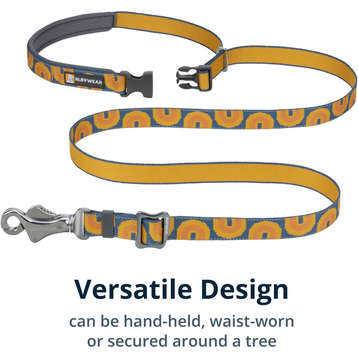 Повідок для собак RUFFWEAR Crag EX, розсувний, преміум-якість, зручний для руки або талії, легкий із світловідбивачем, аксесуар для прогулянок, колір Canyon Oxbow
