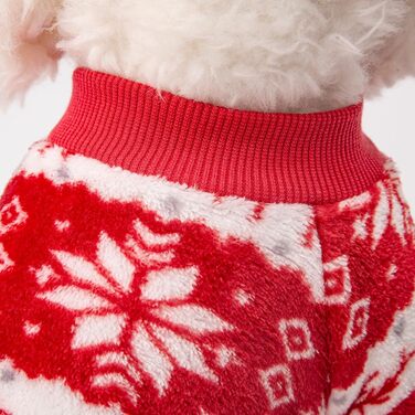 Теплий пуловер для собак та котів, 3 шт. в наборі, для дівчаток та хлопчиків, зимовий халат-сорочка (Рожевий, Бузковий, Рожево-червоний, X-Large, Різдвяний червоний)
