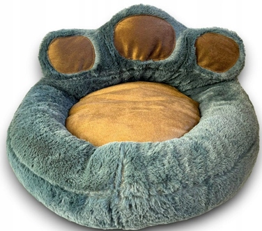 М'яке плюшеве лежак-кокон для собак з високими бортиками