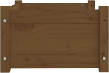vidaXL Ліжко для собак з масиву дерева, медово-коричневе, 55,5x45,5x28 см, дерев'яний диванчик для собак