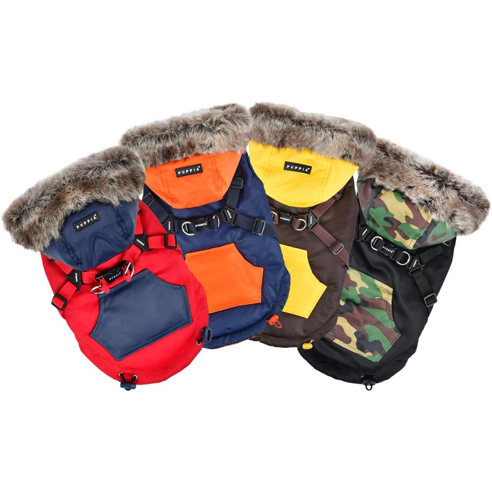 Чорний шкіряний поводок для собак Puppia PARD-VT1569 ORSON, середній розмір