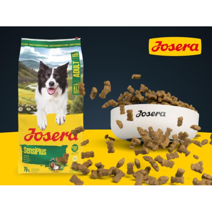 Сухий корм для дорослих собак Josera SensiPlus з качкою та рисом, гіпоалергенний, 12.5 кг