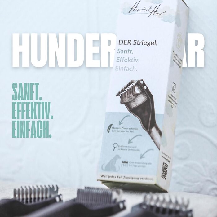 Щітка для котів та собак Striegel, аксесуари для собак, видалення шерсті | Зроблено в Німеччині (Тип C)