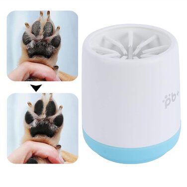 Автоматичний мийник лап для собак та котів, блакитний. Мийка лап для тварин, догляд за шерстю