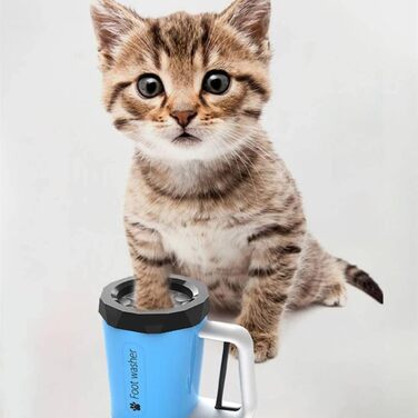 Портативний очищувач лап для собак, силіконовий, рожевий. Очищувач лап для собак 360° з масажем та доглядом за брудними кігтями.