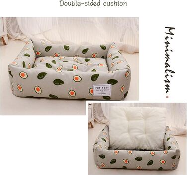 Килимок для котів Icegrey: стильний лежак з бавовни та льону, 60x50 см