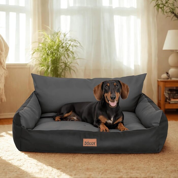 Крісло-ліжко для собак - Doggy Hundebett, XXL (106x80 см, графіт)