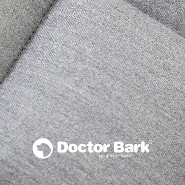 Лежак для собак Doctor Bark XXL, м'який, міцний, світло-сірий, для великих порід, для дому та вулиці, пральний до 95°C