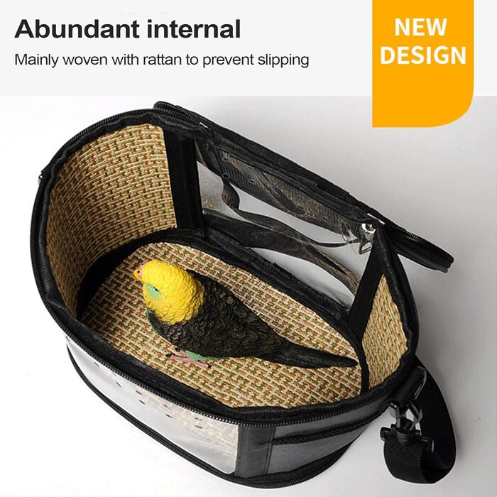 Транспортна сумка Vogeltransporttasche для подорожей з папугами: переноска для великих та малих птахів, щурів та інших гризунів