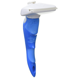 Гребінець Iris Ohyama FoOlee Easee для чутливої шкіри та шерсті тварин, розмір M, синій, пристрій для видалення шерсті, щітка для тварин