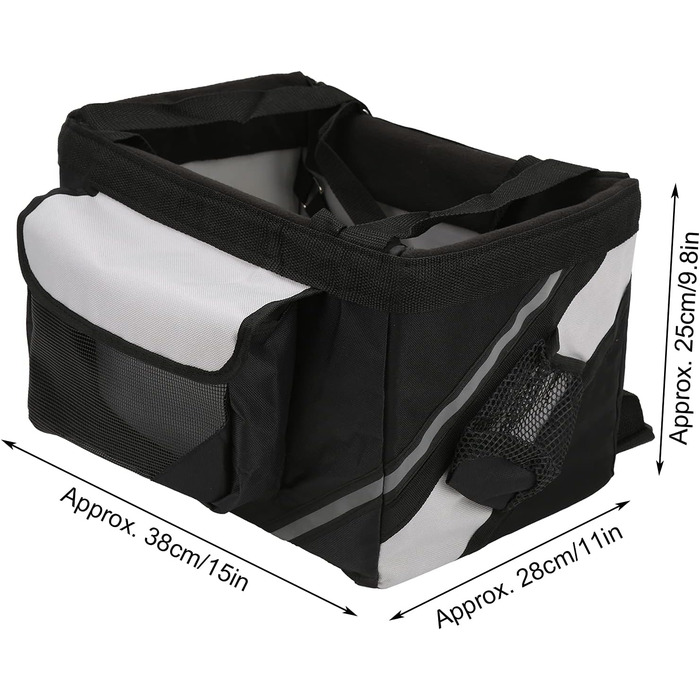 Знімний велосипедний кошик для собак HEEPDD, передня велосипедна сумка, м'який переносник для тварин