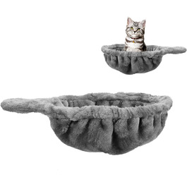 Гніздо-гамак для котів UXIETIN, зручний гамак для великих котів з глибоким кошиком, додаткове кріплення для котячого дерева, заміна гамака для котів, екстра