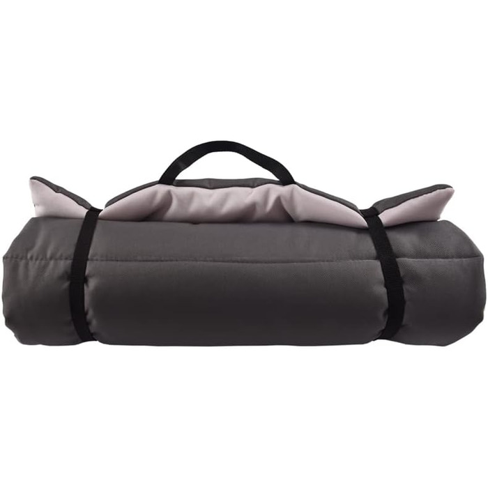 Кілим для собак KahU: Зручний килим для подорожей та дому • 70 x 100 см • Сірий/Верблюжий • Легкий, з можливістю прання