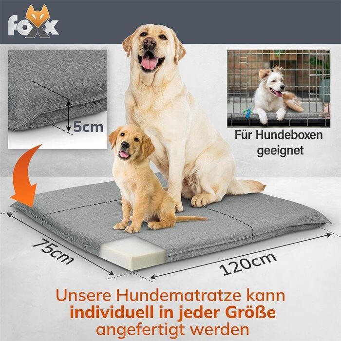 Килимок для собак та котів Foxx, водовідштовхувальний, 120x75x6 см, антрацит