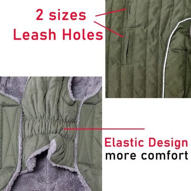 Флісовий худі для собак JoyDaog, теплий плед для цуценят, зелений, розмір S (1 шт.)