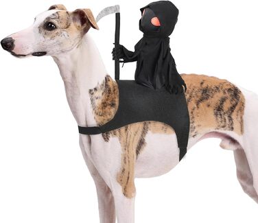 Костюм для собак Темний лицар, ланцюговий замок, костюм для собак на Хелловін, костюм лицаря Zero для собак середніх розмірів, розмір S