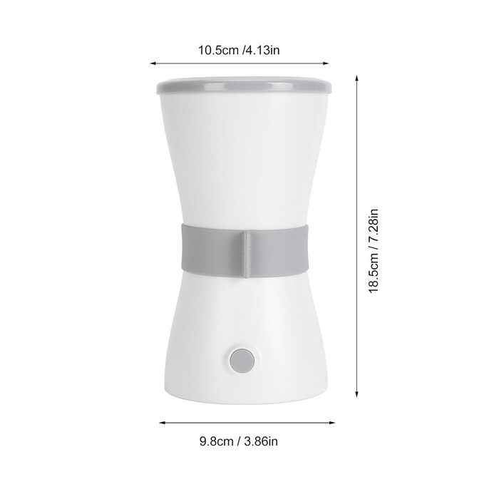 Автоматичний мийка лап для собак, електрична, з м'якими щетинками, 360° обертання, білий колір