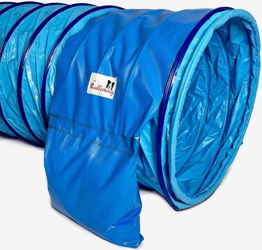 Тунель для аджиліті для собак Calliway® Profi, 3м, блакитний