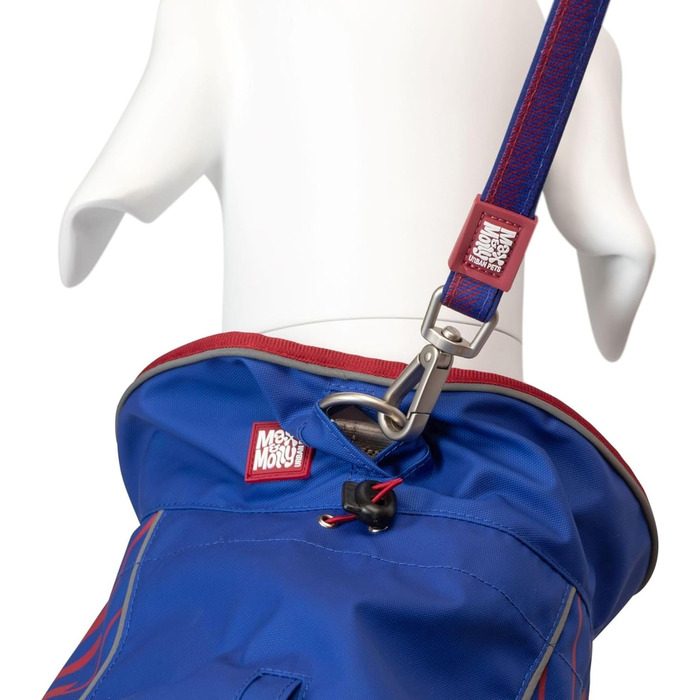 Водонепроникна куртка для собак AX & Olly Regenantel, спортивна модель з регульованим поясом, світловідбиваючі елементи, отвір для шлейки (XS, FC Barcelona)