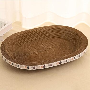 Килимок-клітка для котів Baoblaze, картонний, 45x34x9 см, ігровий комплекс для дрібних, середніх та великих котів