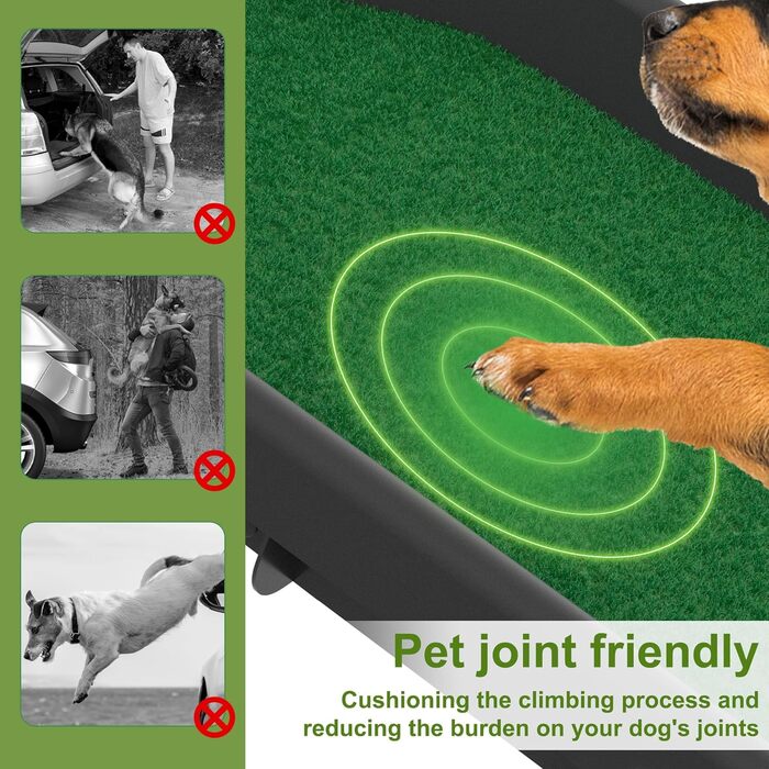 Рампа для собак Hunderampe Klappbar: антиковзка, до 90 кг, 156x40 см, для SUV, великих та маленьких тварин