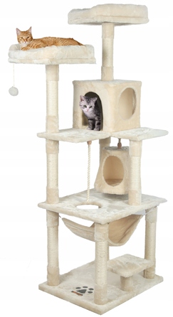 Високий когтеточка-комплекс для котів: лежанка та стовпчик для дряпання, вежа Drapaczek 161 - 220 см