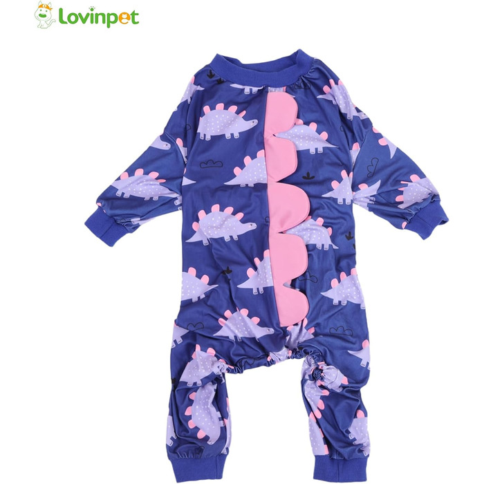 Комбінезон для собак великих порід LovinPet: дихаючий, з UV-захистом, антибактеріальний, для відновлення після операцій, зелено-оранжевий, XXX-Large