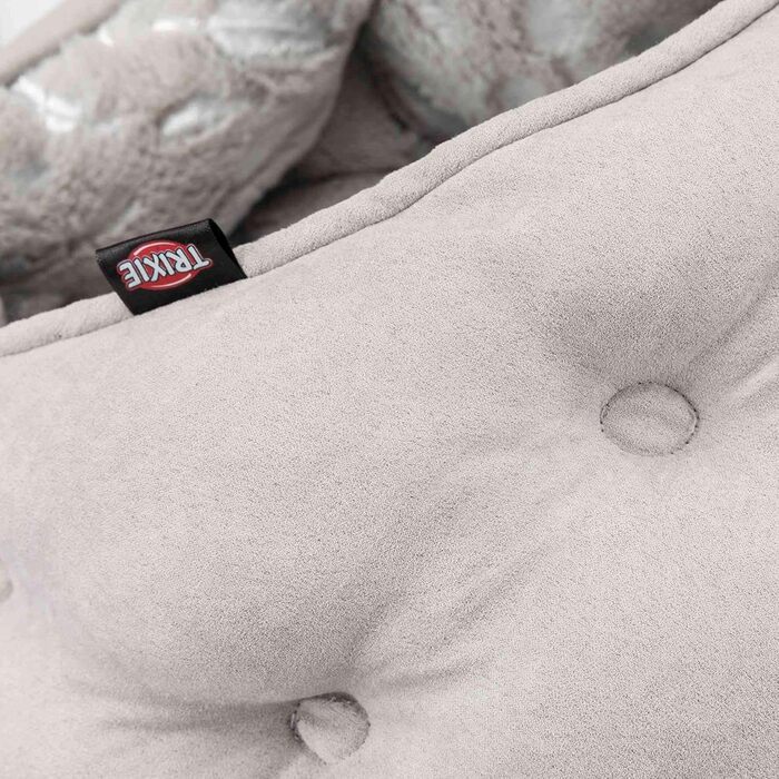 Кукурудзяна лежанка для кота TRIXIE Kuschelhöhle Feder, сіра, L, 30 x 65 x 60 см