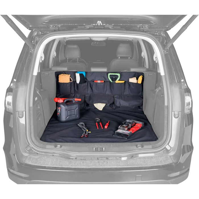 Захист вантажного краю кузова Walser, універсальний захист для собак, килимок у багажник для собак, захист кузова багажника, килимок захисту краю багажника, захист для собак 80x64 см (кришка багажника)