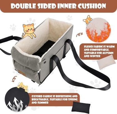 Автокрісло для собак та котів: м'яке, безпечне, з фіксатором