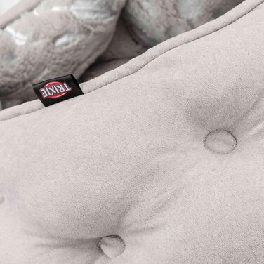 Кукурудзяна лежанка для кота TRIXIE Kuschelhöhle Feder, сіра, L, 30 x 65 x 60 см